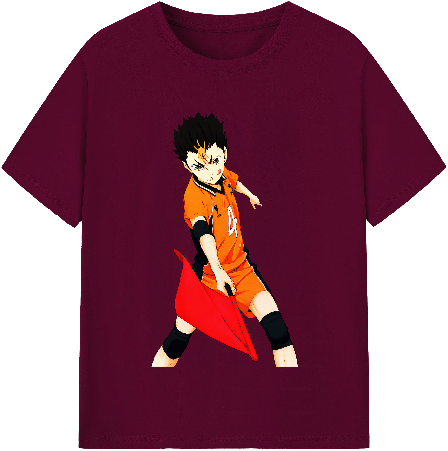 （画像用） ハイキュー!! Haikyu!! レディースカジュアルプリントTシャツ（綿100％）